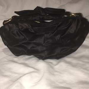 Felix Rey Black Silk Ruffle Clutch